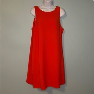 Lauren Ralph Lauren Orange Classic Sleeveless Dress, Size 12